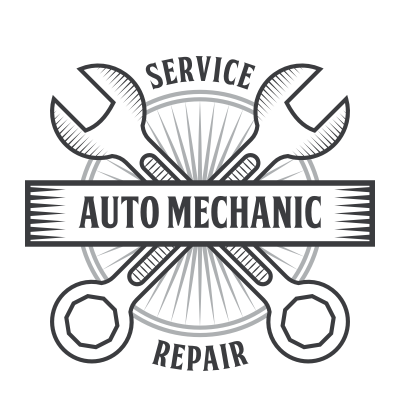 Auto service and repair badge