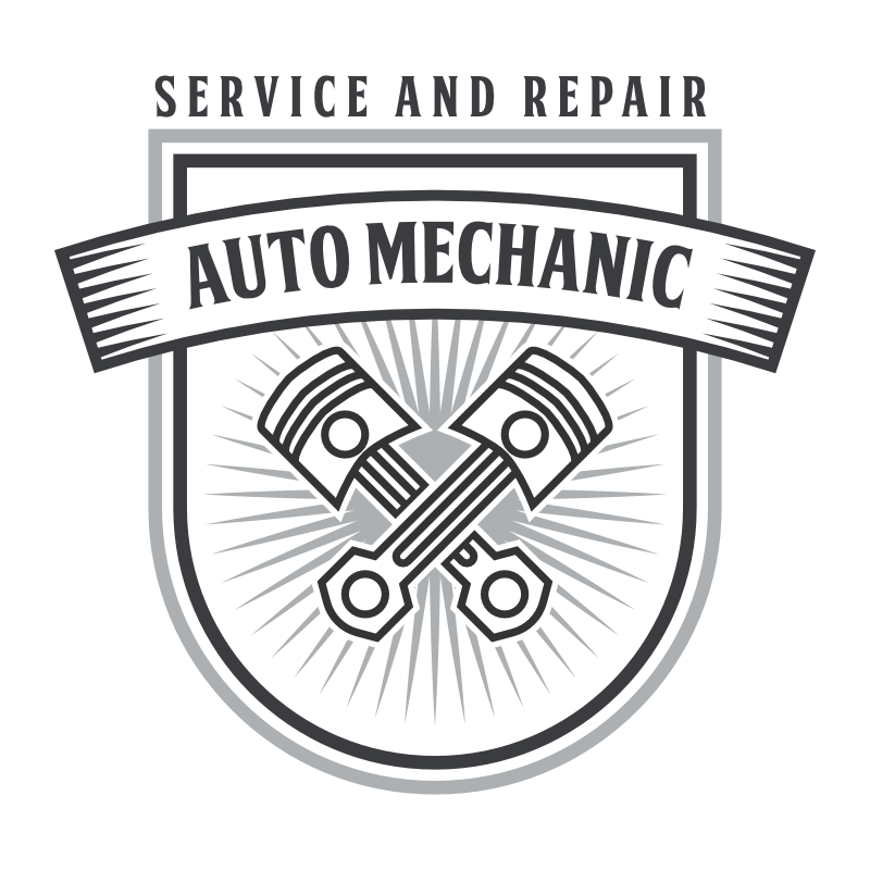 Auto service and repair badge
