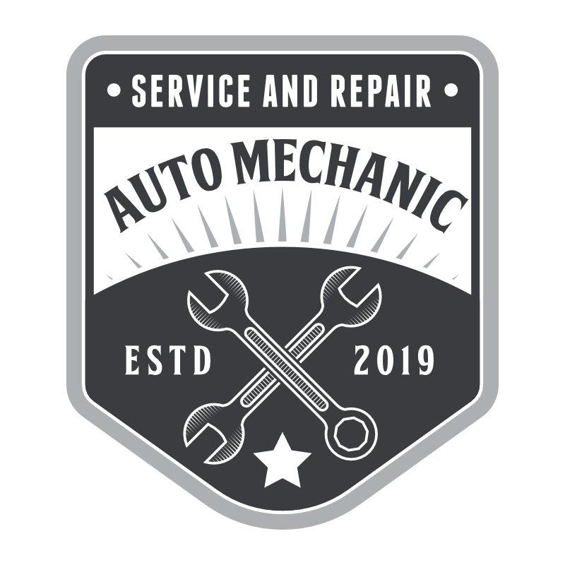 Auto service and repair badge