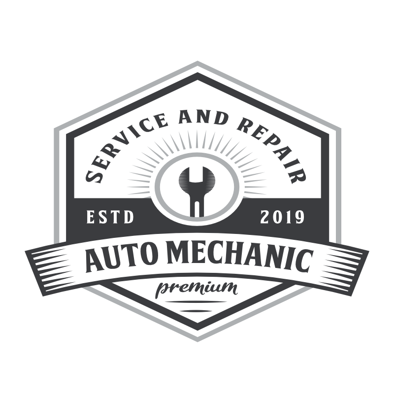 Auto service and repair badge