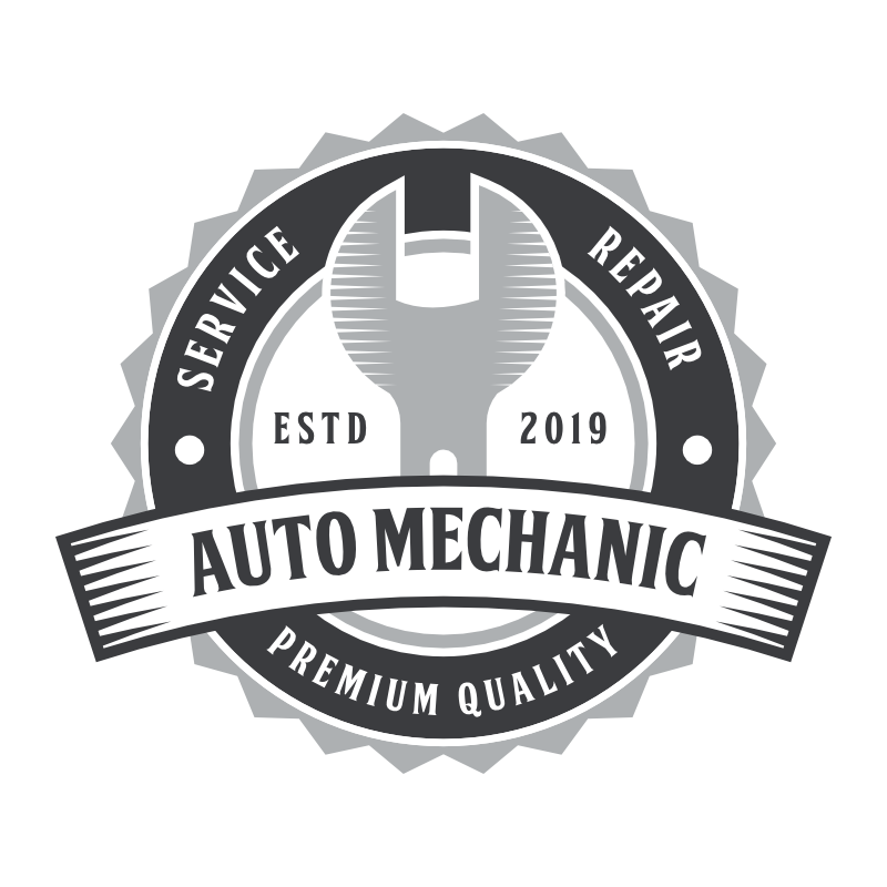 Auto service and repair badge