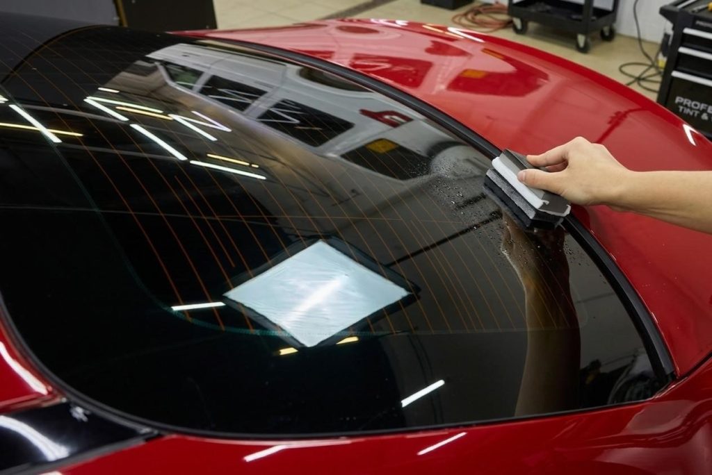 Car window tinting at CarBros Dubai